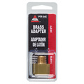 Ags Brass Adapter, Male (1/4-18 NPT), Female (3/8-18 NPT), 1/card PTF-54C